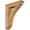 Ekena Millwork Thorton Traditional Rough Sawn Bracket w/ Offset Brace, Western Red Cedar, 8"W x 30"D x 38"H BKT0806X30X38THR01RWR - alternate 1
